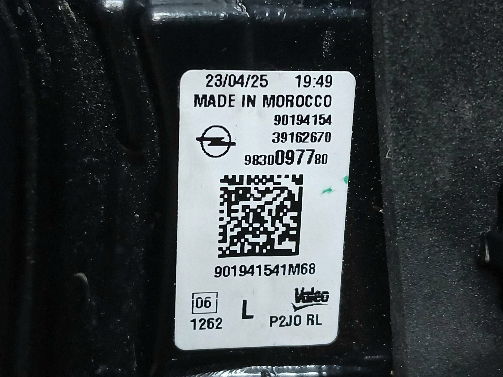 light rear part left OPEL CORSA F 9830097780