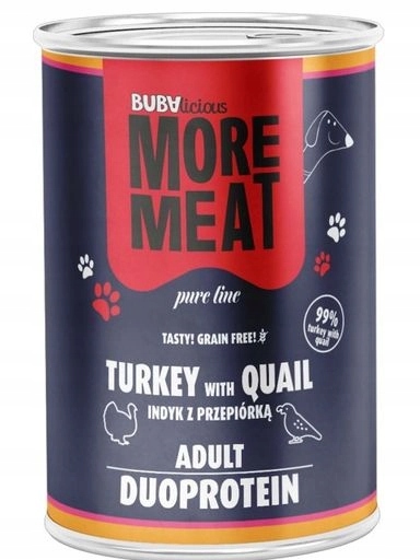 5 x Buba More Meat Duo Pure Krůta křepelka 400 g