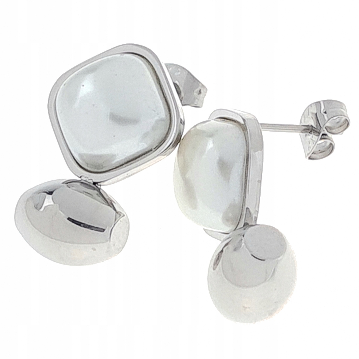 4851 Kolczyki srebrne stal chirurgiczna wtyczki celebrytki Rodzaj Wyrób jubilerski