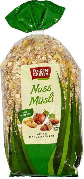 Ořechové müsli Bio 750 g Rosengarten