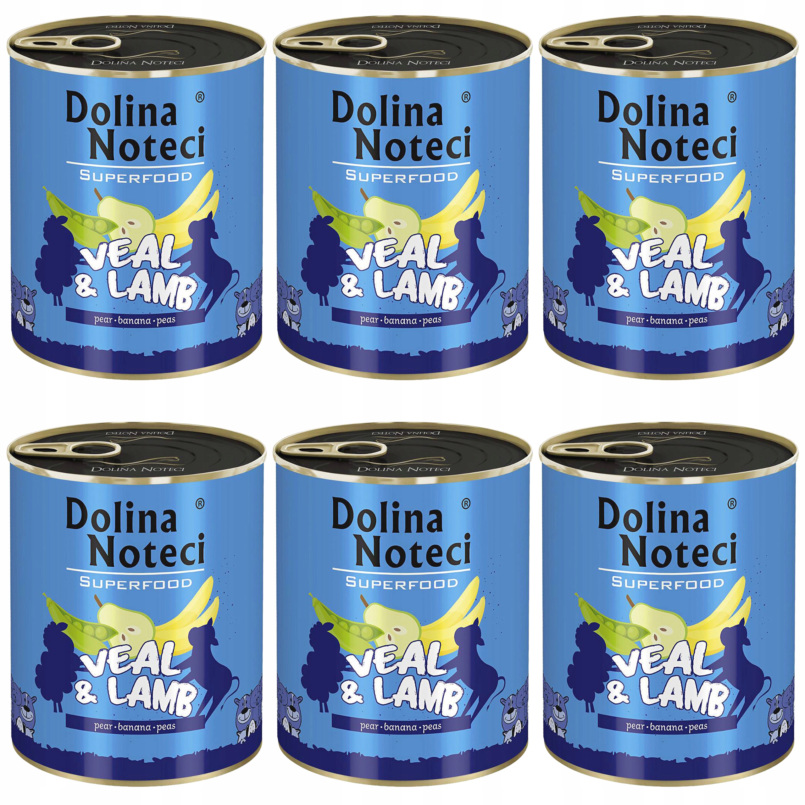 Dolina Noteci Superfood Krmivo mokré pro psa Jehněčí 800g x 6