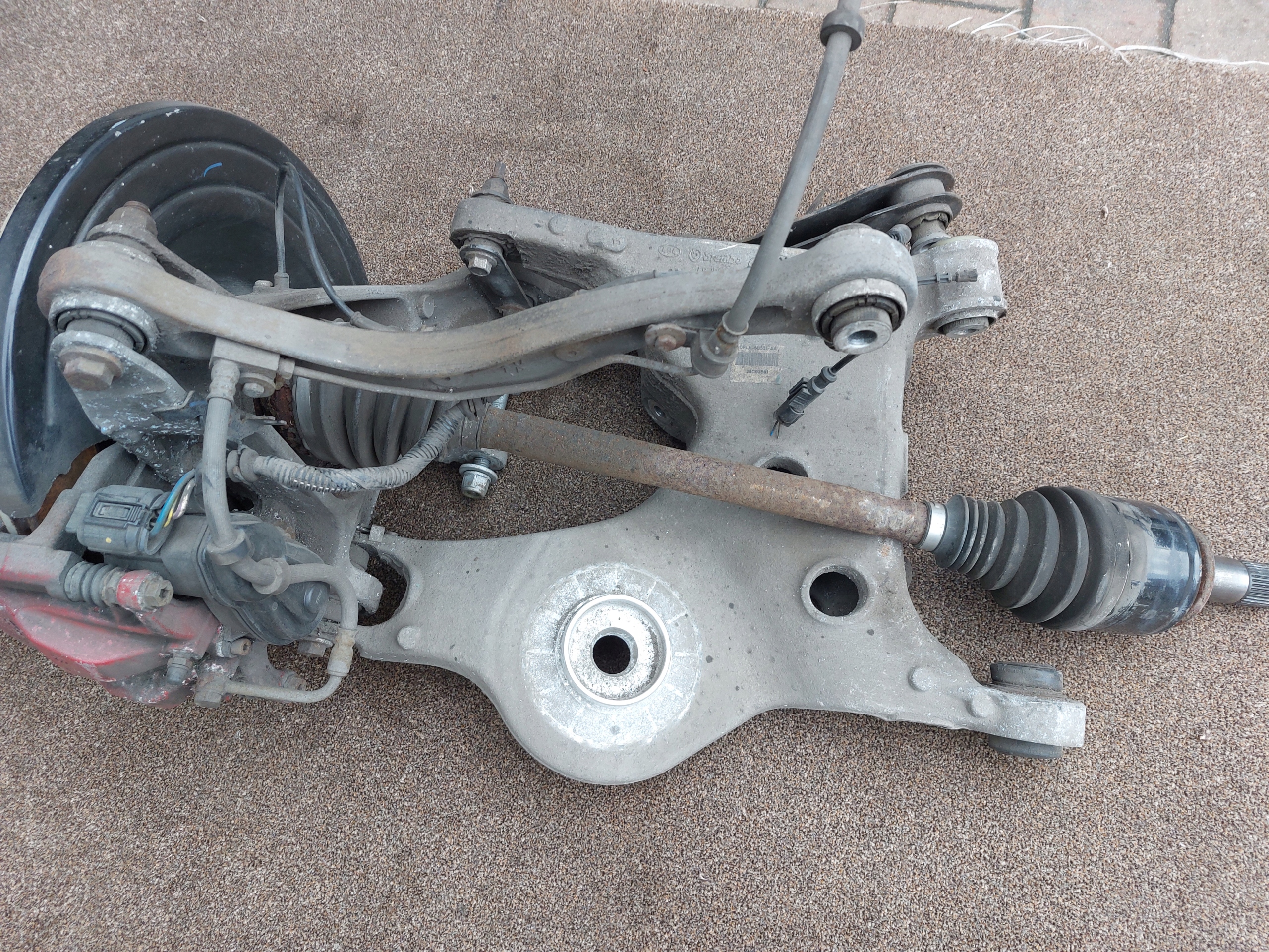 swing semi-axis left rear part RANGE ROVER 15r L494