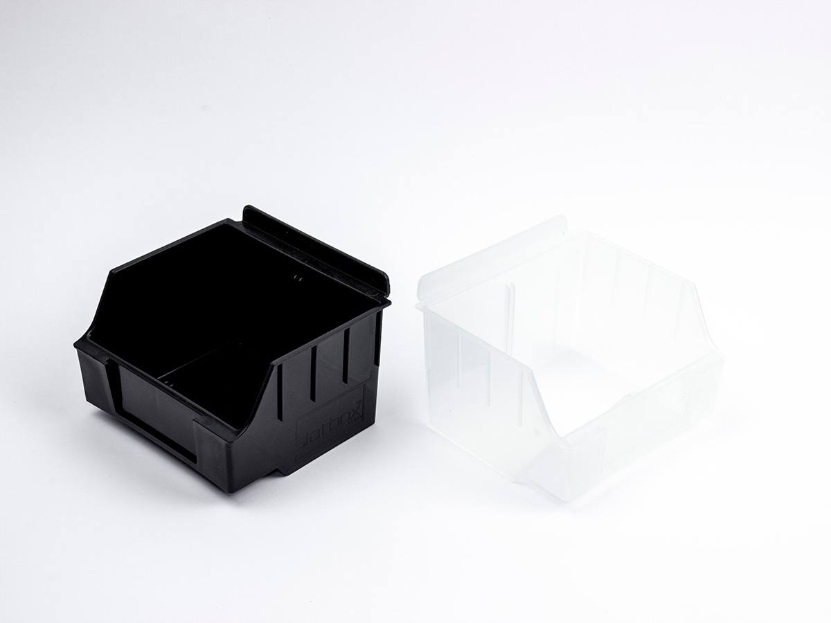 Pojemnik TOP niski Slatwall 14x12x8cm mleczny Marka TRL Trader Line