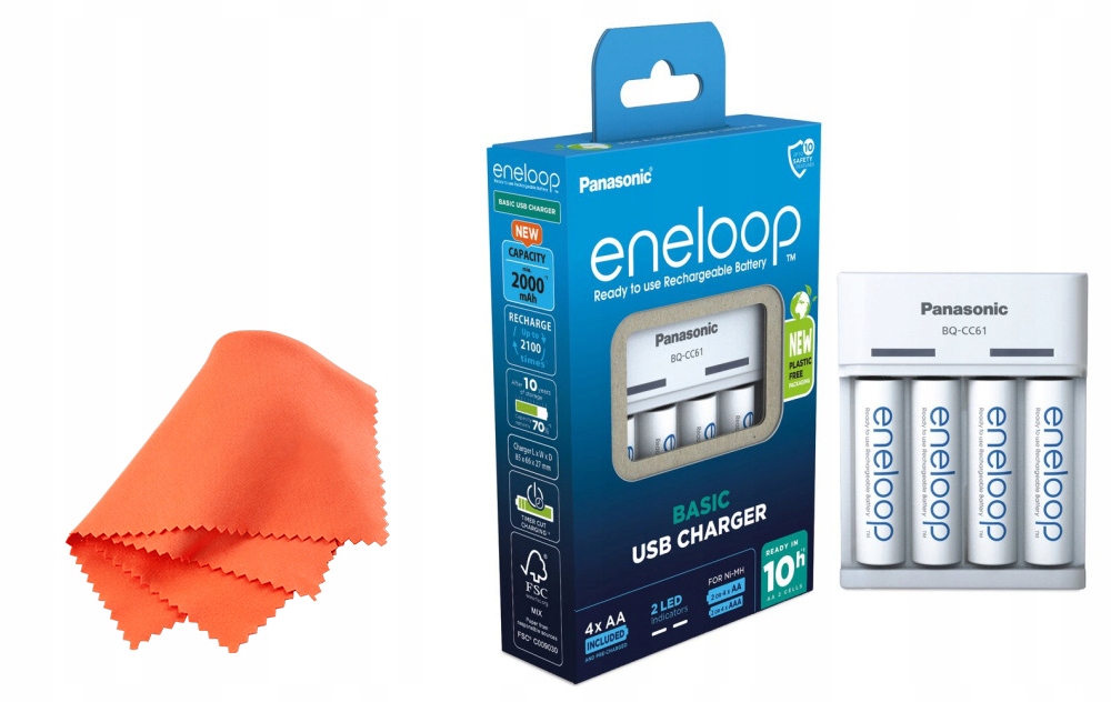 Ładowarka Eneloop BQ-CC61 Usb 4x Aa 2000mAh