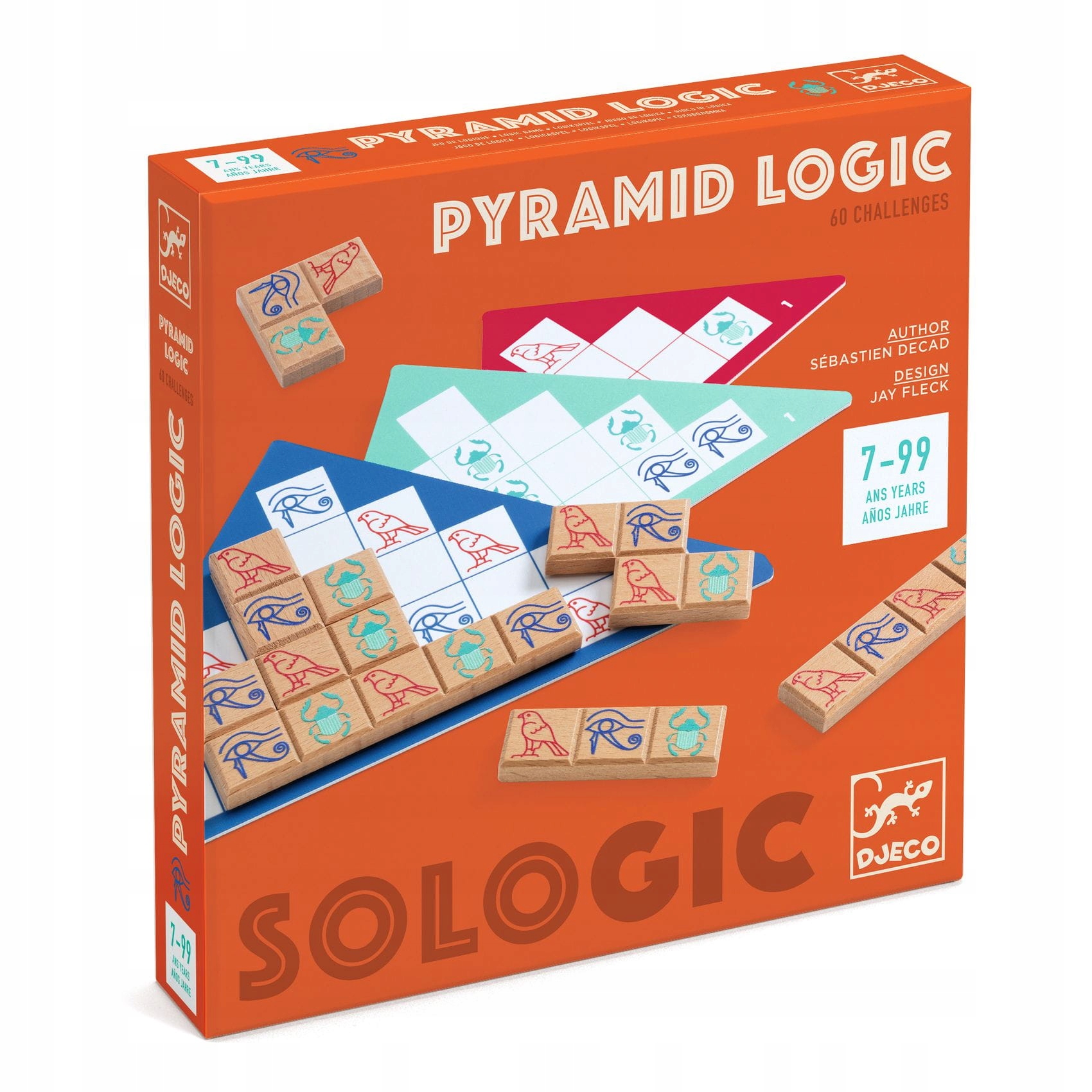 Gra Logiczna PYRAMID LOGIC 7-99 Lat DJECO Kod producenta DJ08532