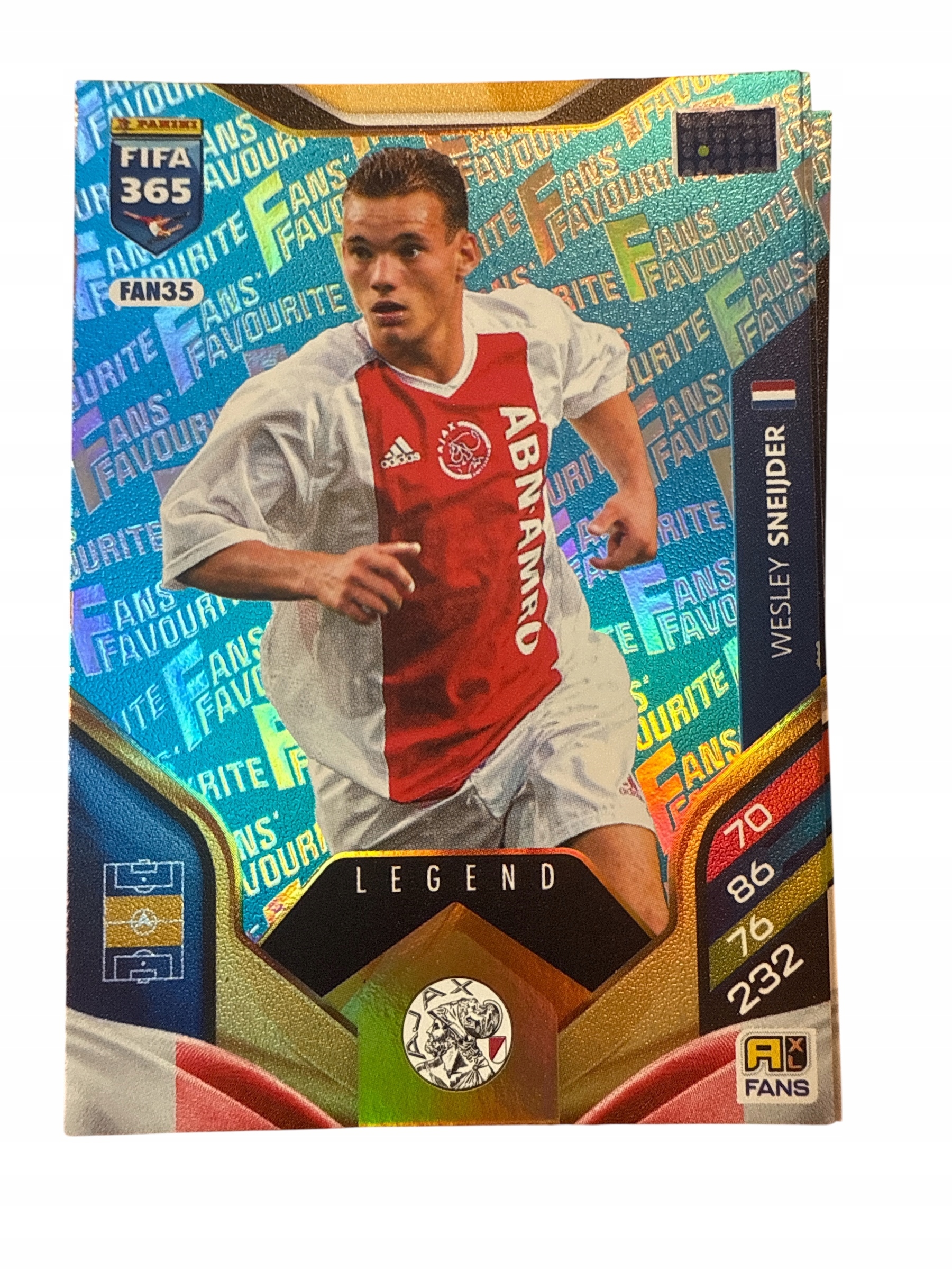 Fifa 365 2026 Adrenalyn XL Panini Fans FAN35 Sneijder Legend niebieska blue