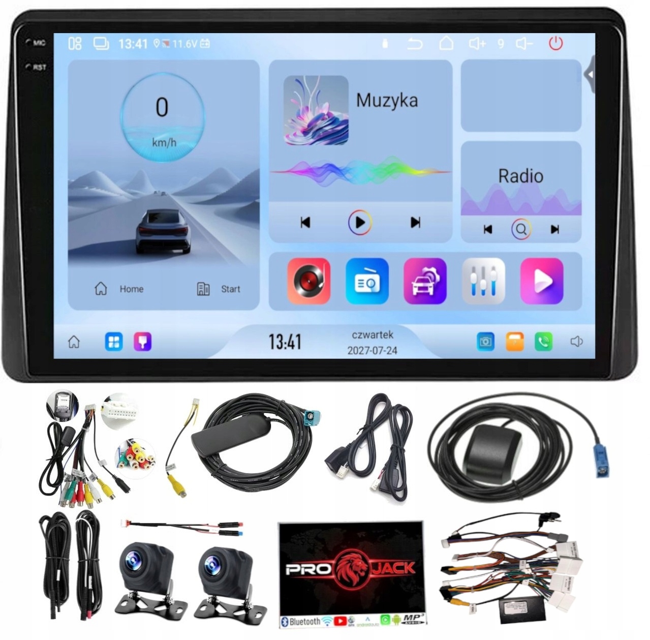 Rádio Gps Android Bt Dacia Duster 2019-2023 Carplay Wifi Usb 4GB 64GB Sim