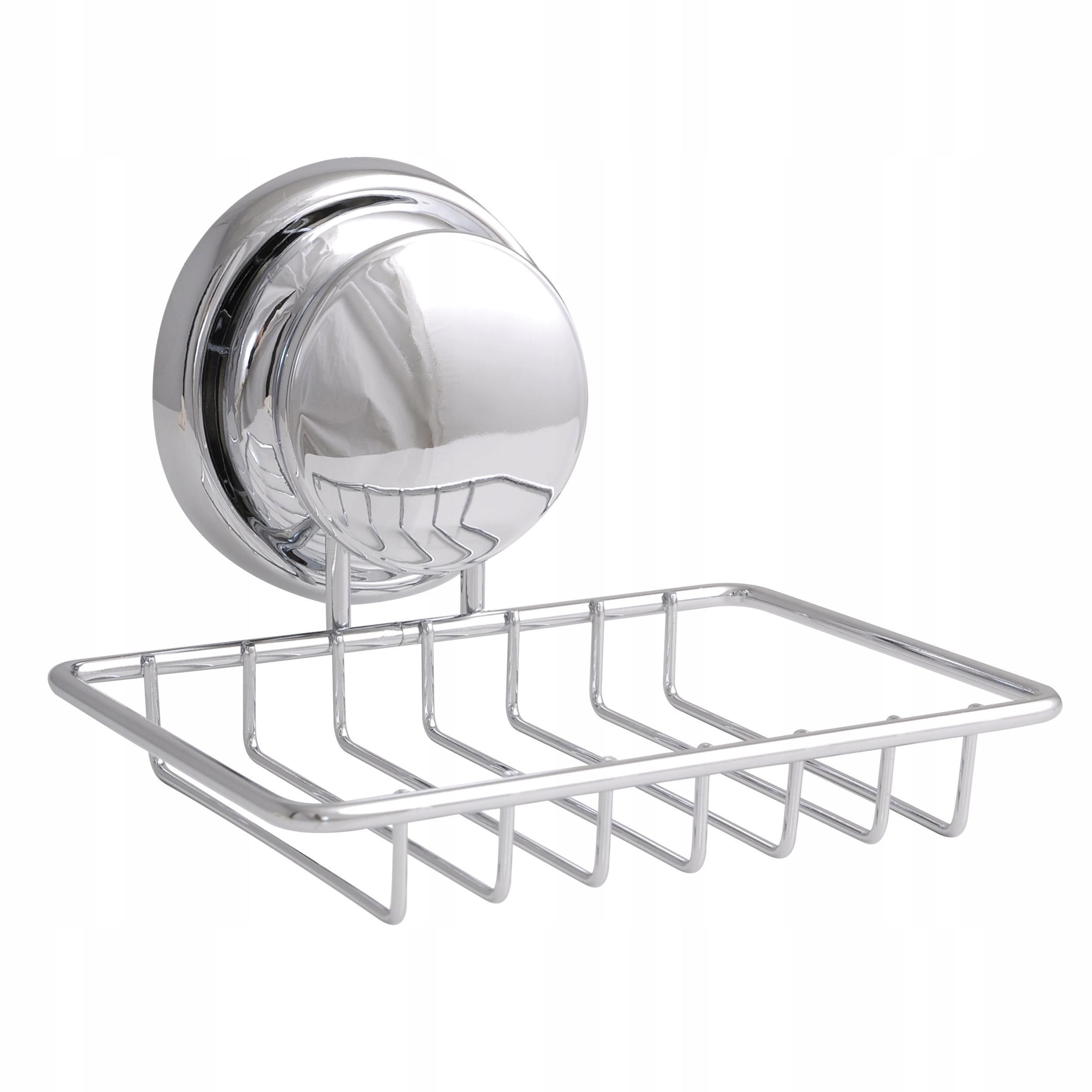 Mydelniczka wiszaca na przyssawkę chrom