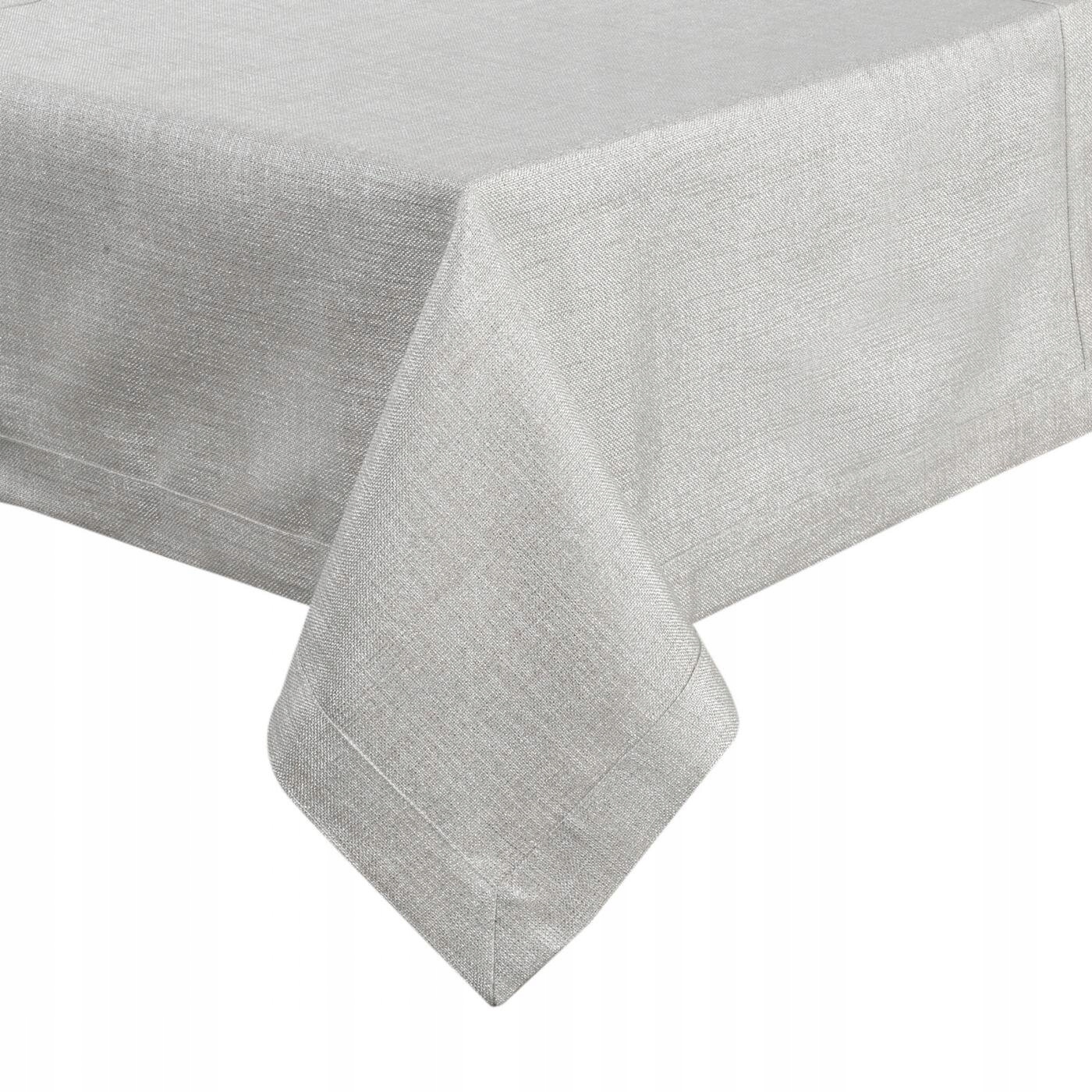 Obrus Stella 2 145 x 280 cm strieborný dekoratívny na stôl a lavicu Boho Glamour