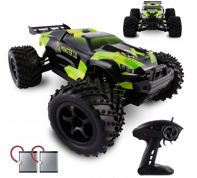 RC ИГРУШЕЧНЫЙ АВТОМОБИЛЬ MONSTER 45 КМ / Ч 2 БАТАРЕИ В КОМПЛЕКТЕ OV