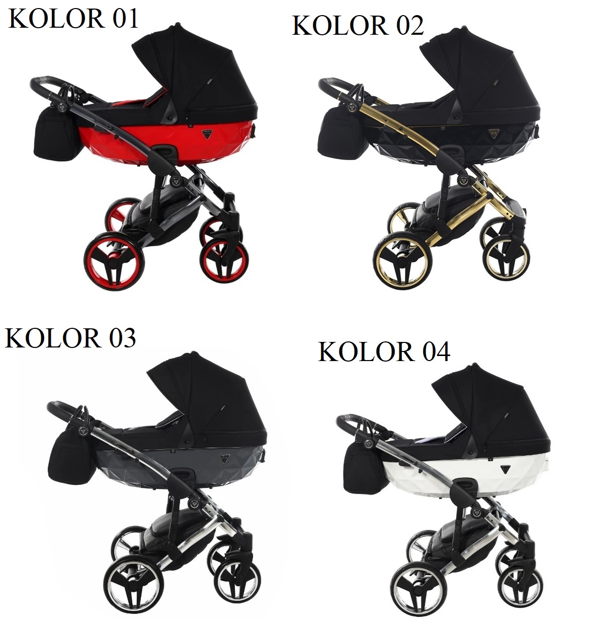 wózek dziecięcy Diamond S Line V2 Junama 4w1 czerwony 01 | COSMO Wysokość produktu 100 cm