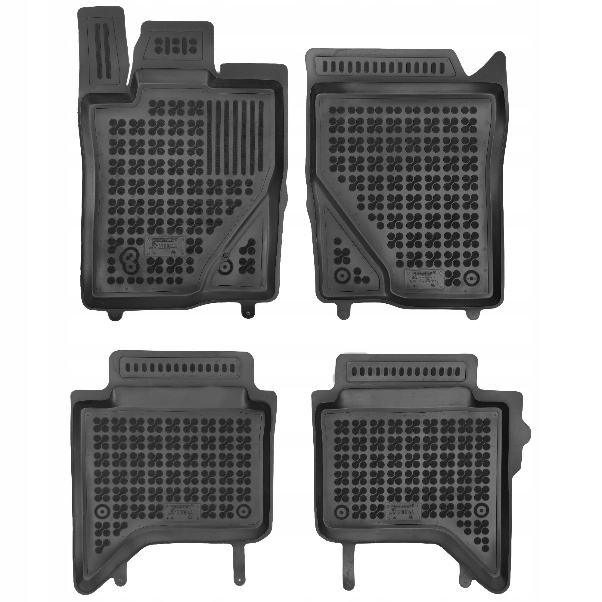 Gumové rohože Ford Ranger VI od roku 2022 s dvojitou kabínou, verzia Raptor, w