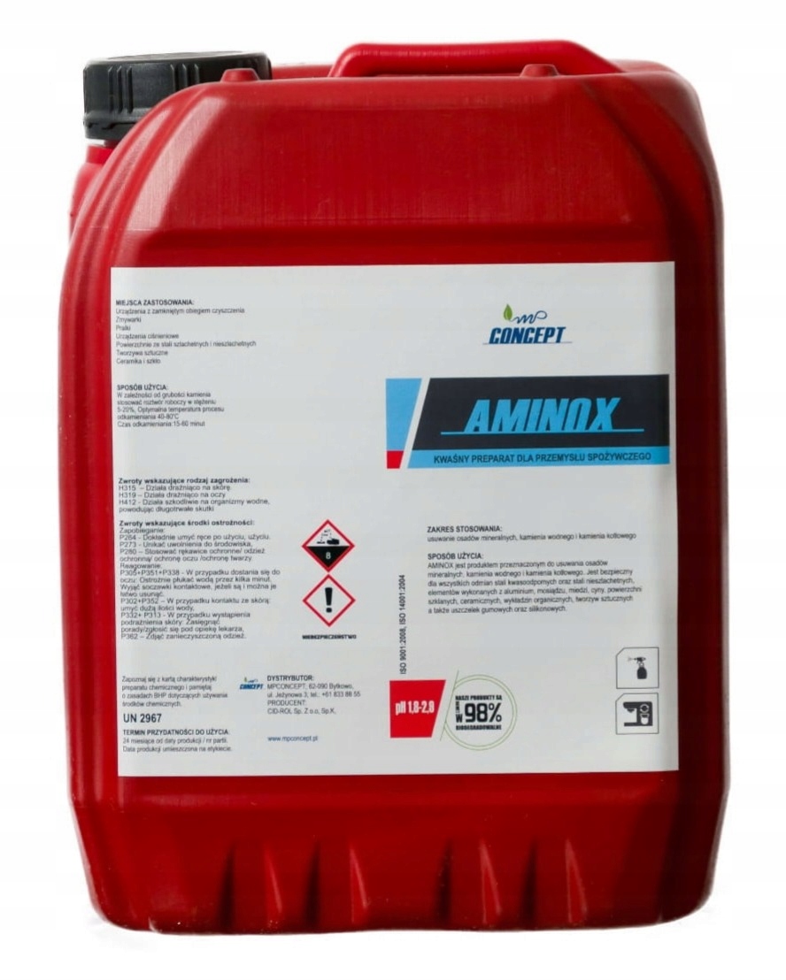 Aminox Profesionální odvápňovač pro gastronomická zařízení Horeca 5L