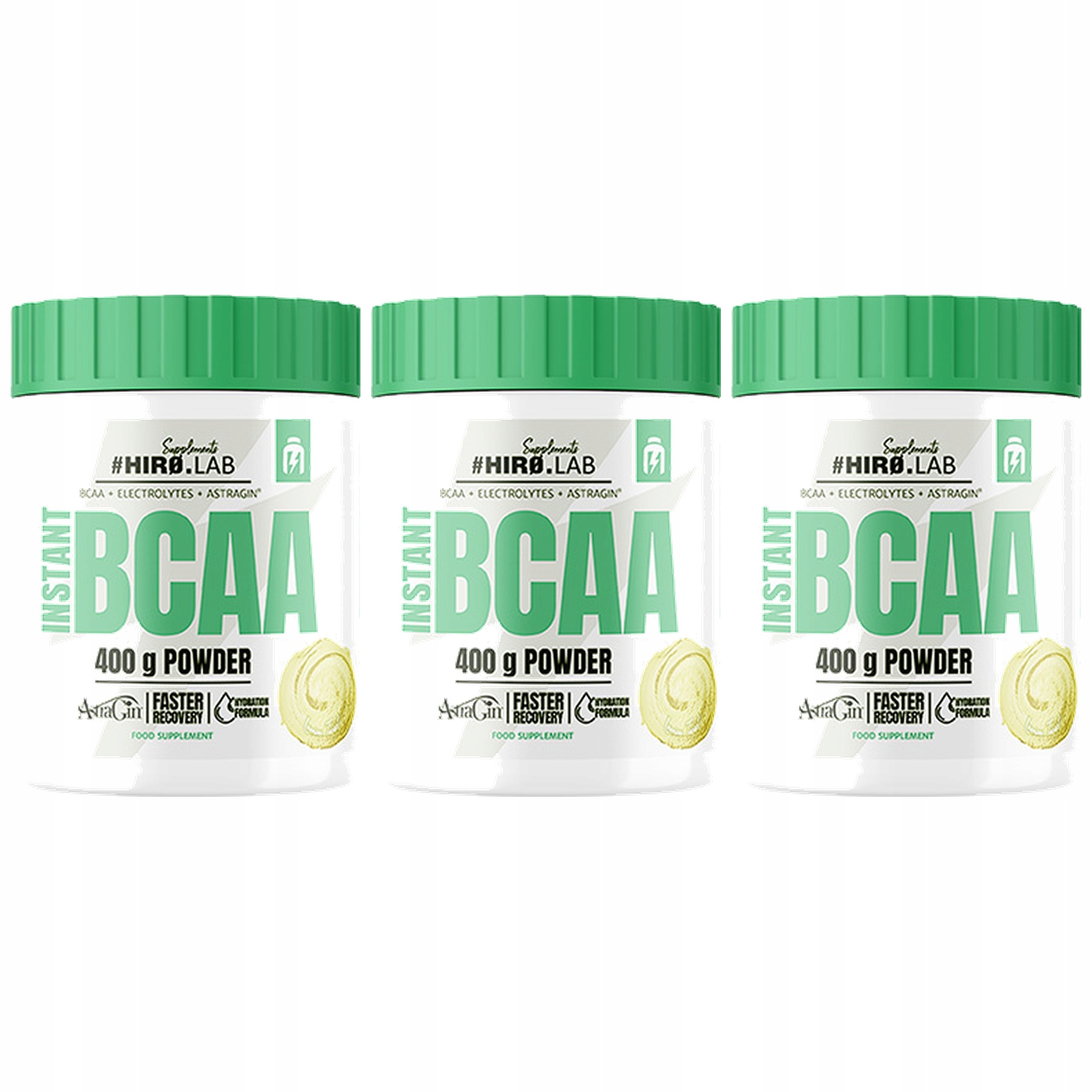 3x Aminokyseliny Bcaa Amino 400 g Regenerace Silné Elektrolyty Citron Hiro