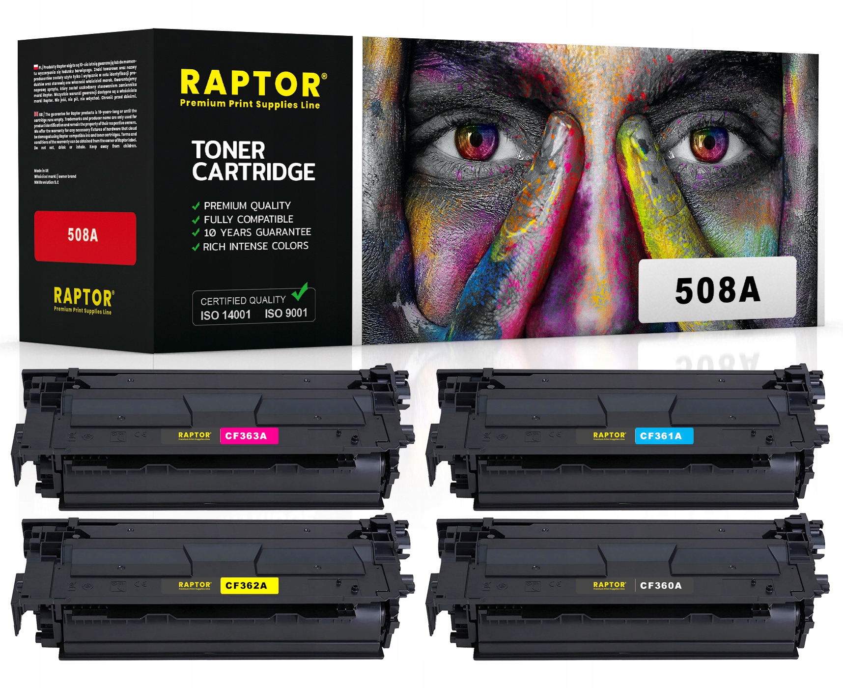 4x Toner Pro Hp 508A Mfp M577cm M553x M553dn M553