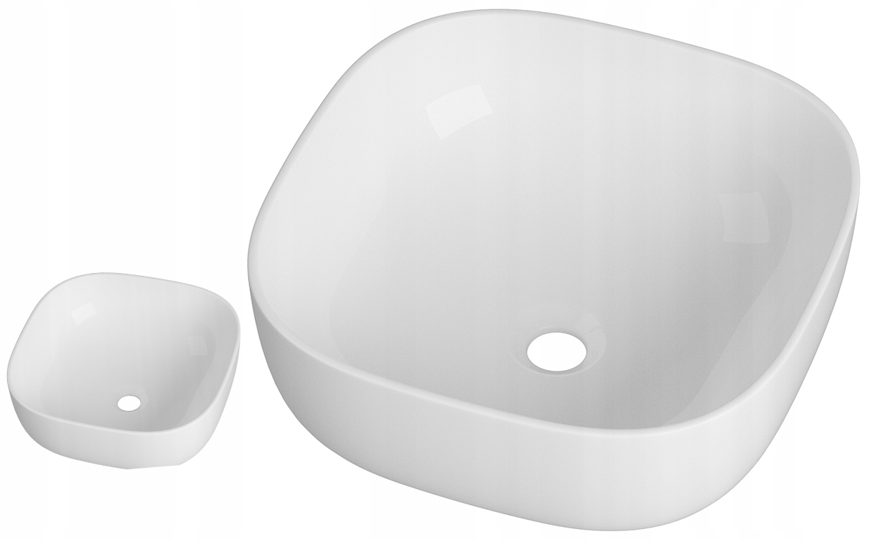 Biela Štvorcová Keramická Kúpeľňová Umývadlová Doska Na Dosku, Tvar