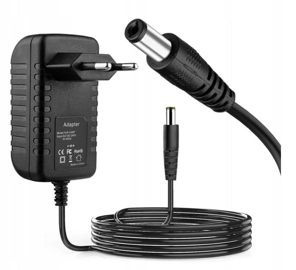 

Zasilacz wtyczkowy 9V 2A 18W z wtykiem DC 2.1/5.5