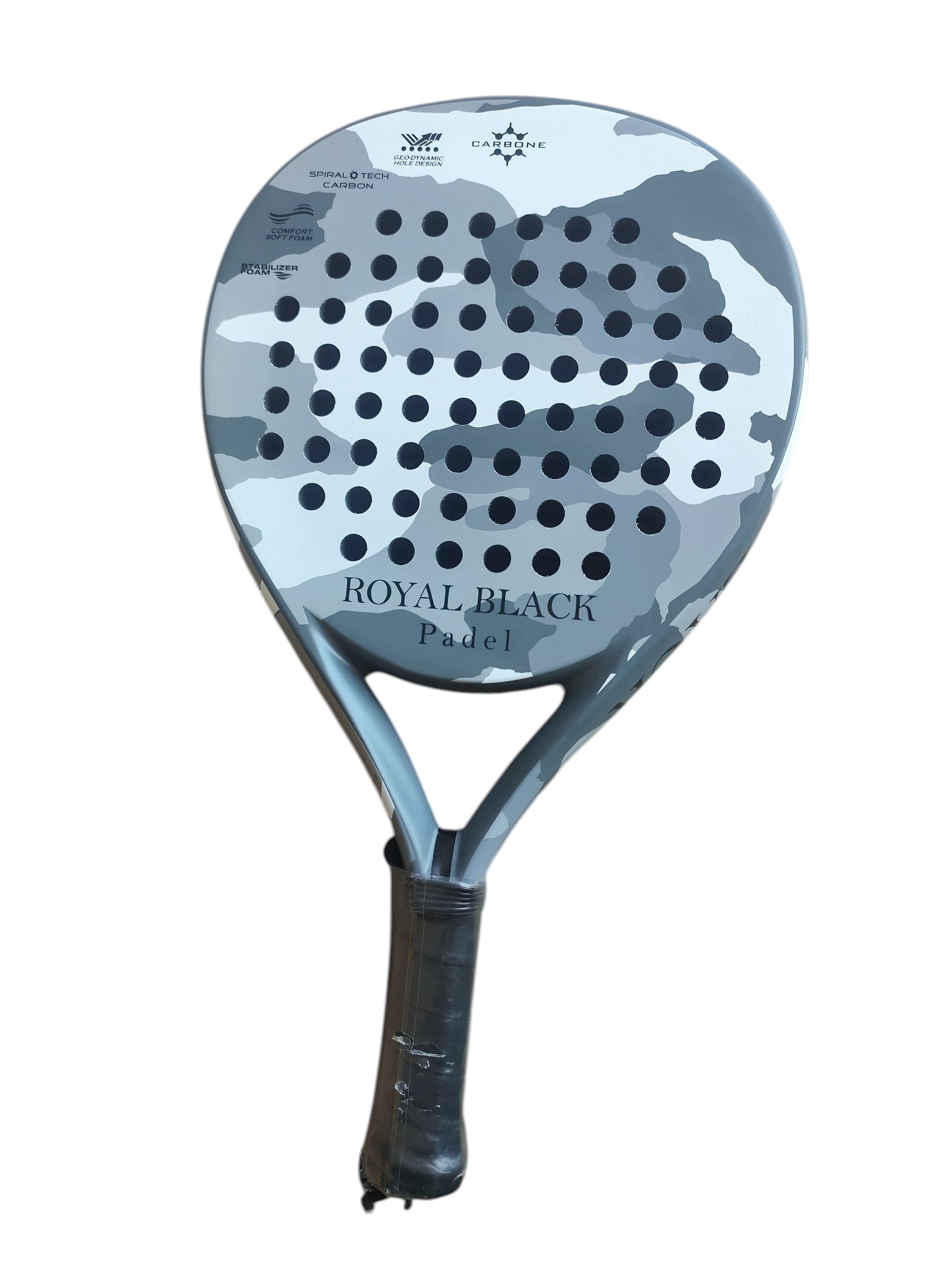 S11 Royal BLACK1 Raketa do padu Grey z uhlíkových vláken