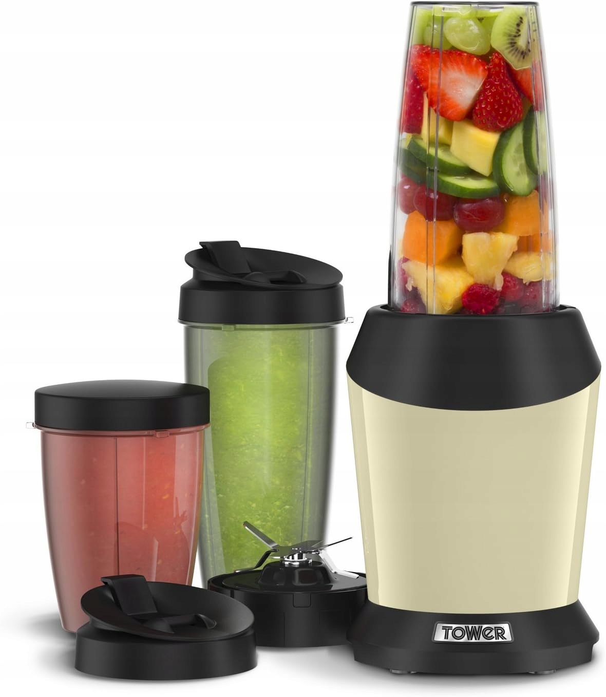 Mixér Tower T12020C Optiblend Pro 1200 W Krémové čepele Nerezová Ocel