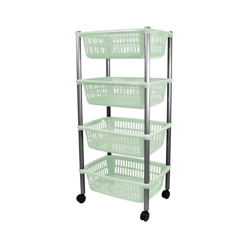 REGAŁ STOJAK Z KOSZYKAMI NA KÓŁKACH DO KOSMETYCZKI Marka inna