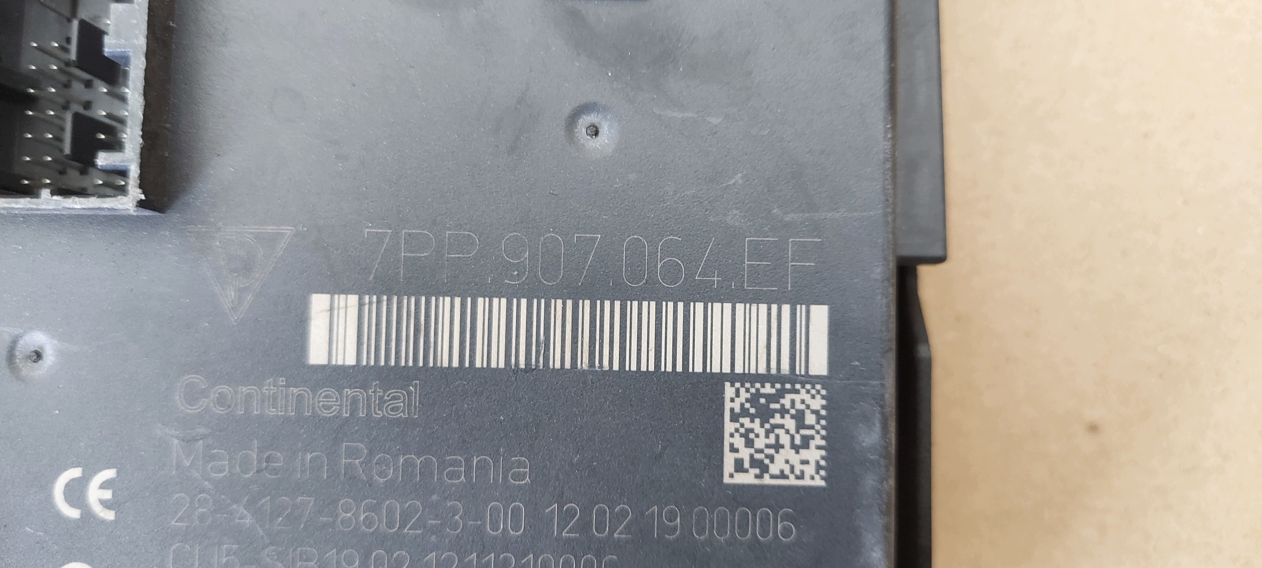 computer control unit comfort control unit PORSCHE 7PP907064EF *K34