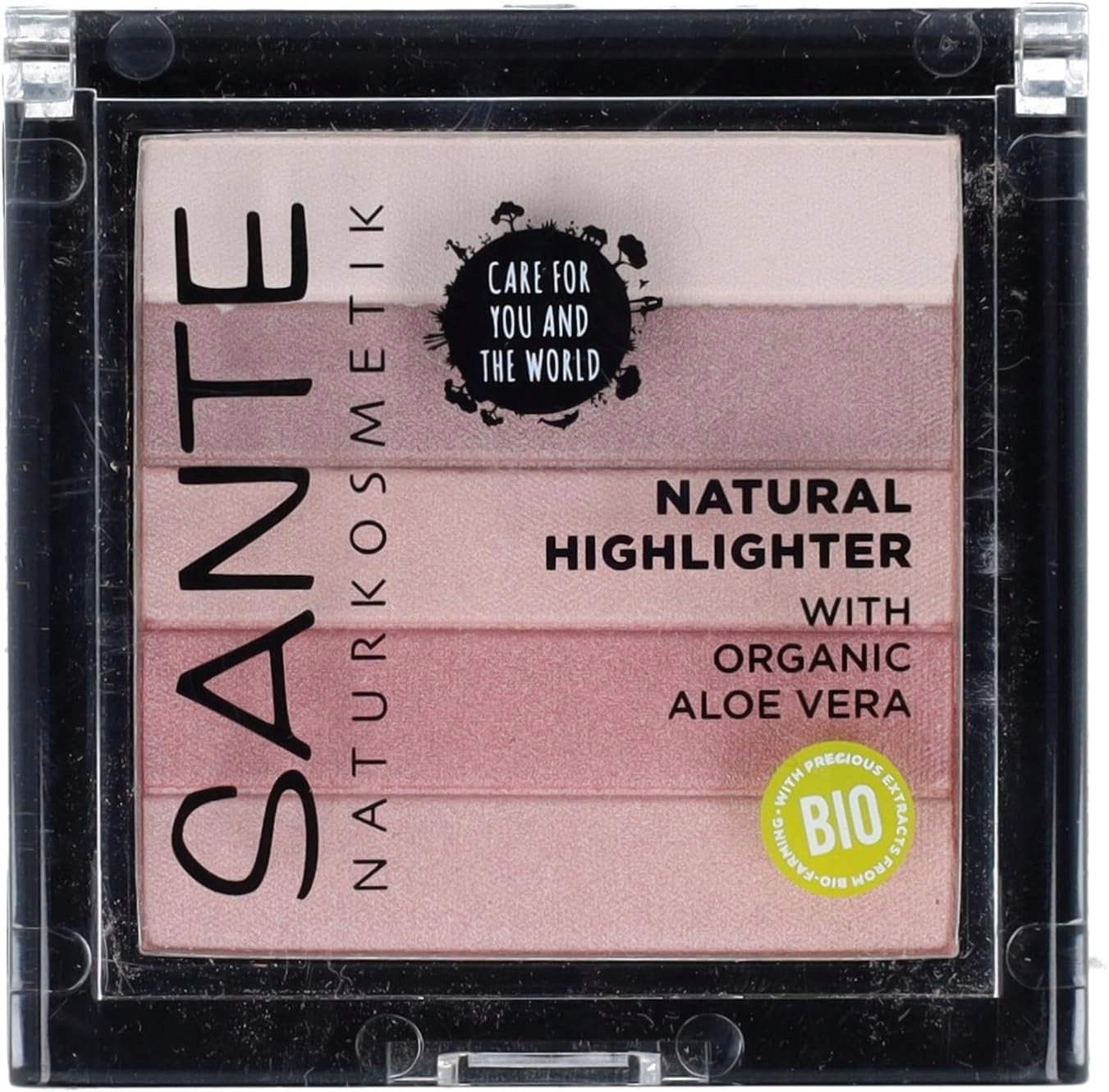 Sante Naturkosmetik Rozjasňovač 02 Rose Prášek 7 g Všechny kůže