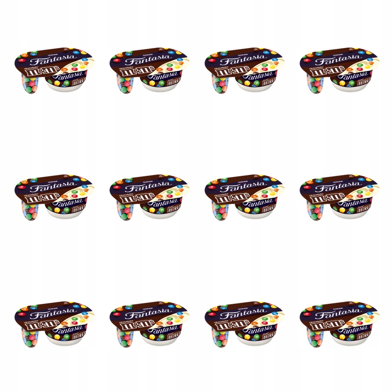 Danone Jogurt s vanilkovou příchutí a dražé M&M's 120 g X12