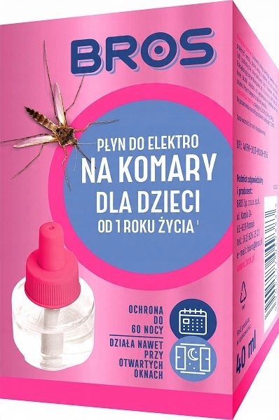 

Bros Płyn Do Elektro Na Komary Dla Dzieci 60 Nocy