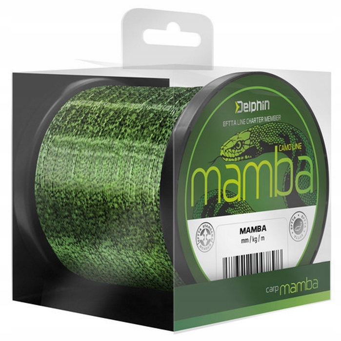 Żyłka Delphin Mamba Carp kamuflaż zielony 0,30mm 300m 101001653