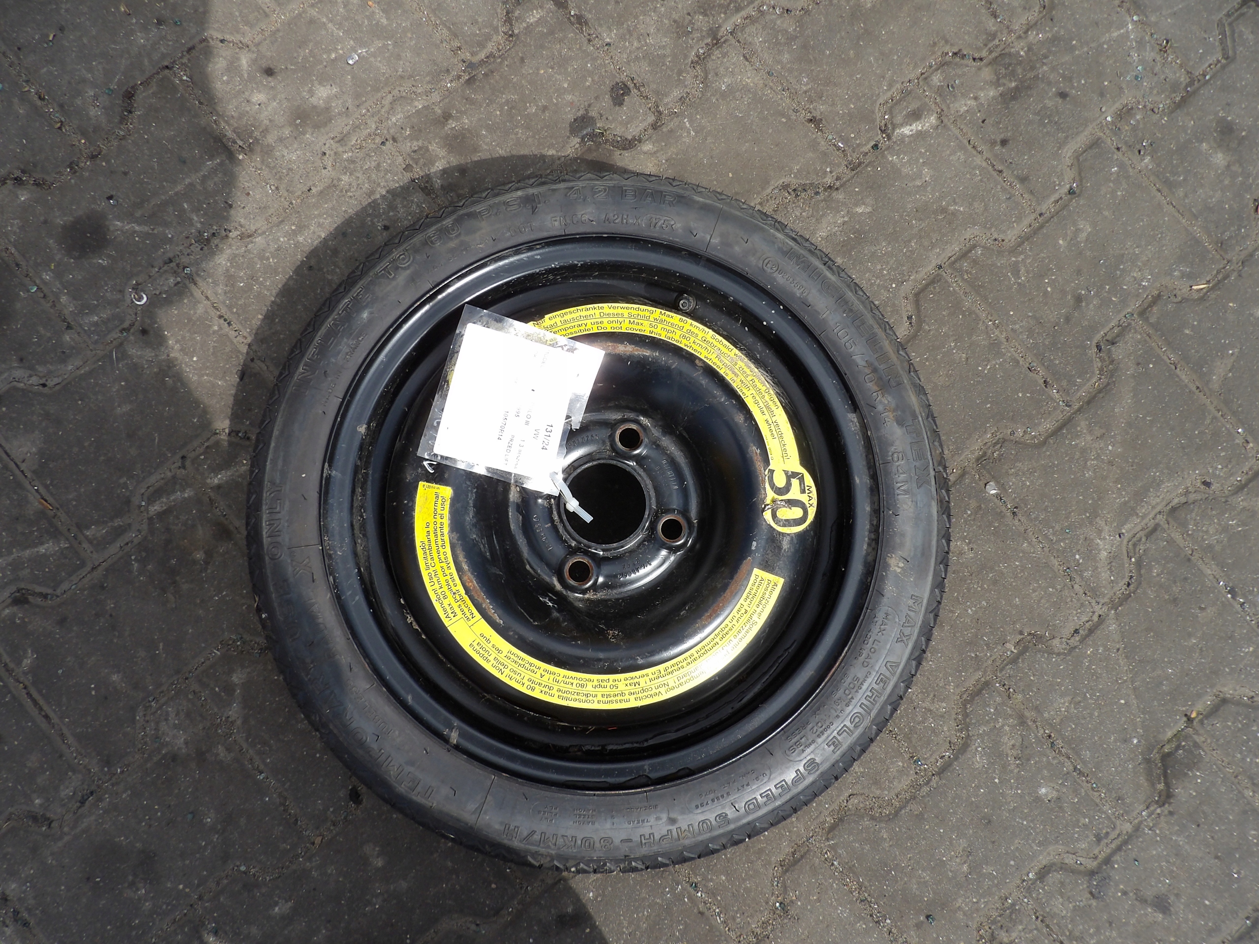 VW Polo 6N wheel spare 14"