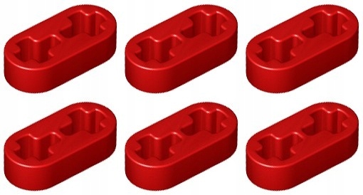 

Lego Technic 41677 Liftarm 1x2 czerwony (3g) 6 szt