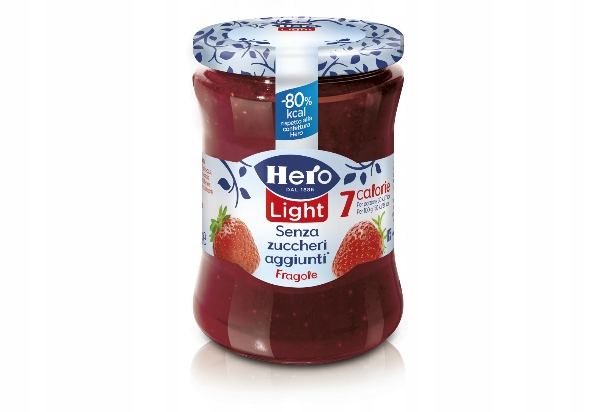 4x Zavařenina z jahod bez cukru 280 g Hero