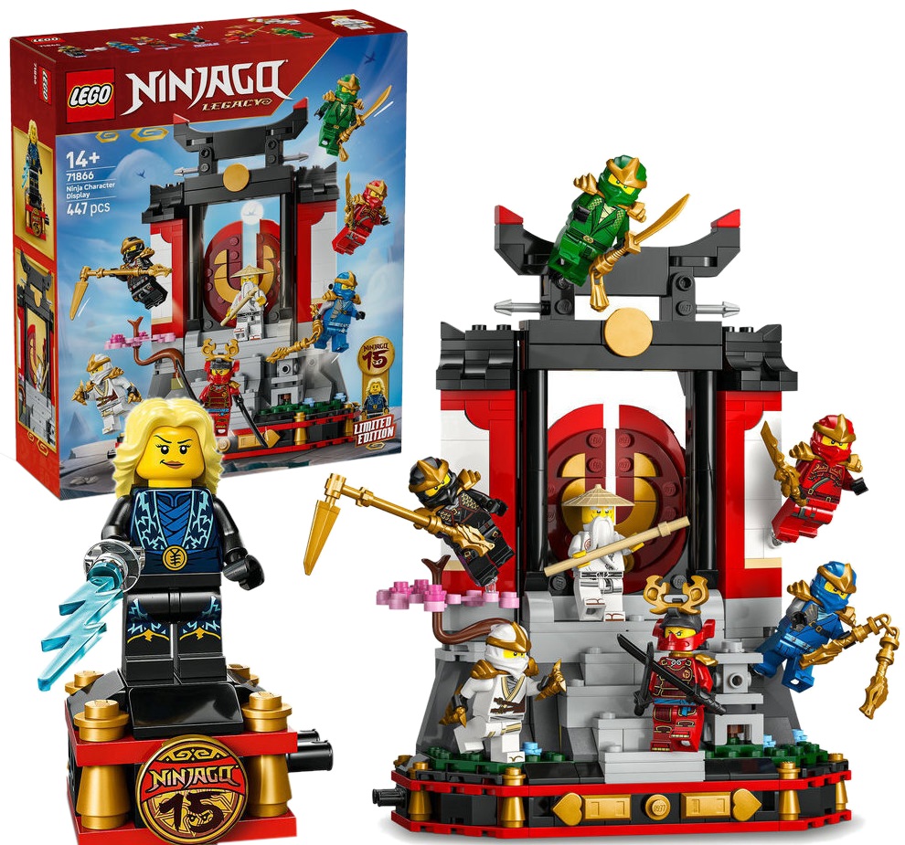 447 dílků stavebnice Lego Ninjago Ozdoba s postavami nindžů 15. výročí 71866