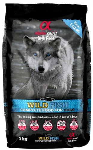 Levně Poloměkké Krmivo Pro Psa Wild Fish Alpha Spirit Ryba 3 kg