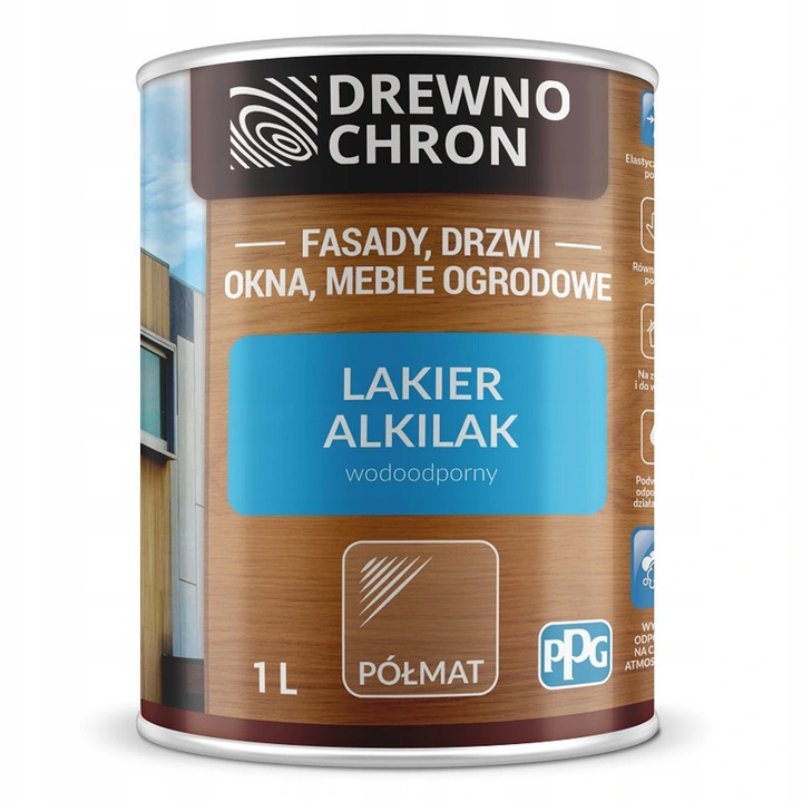 Drewnochron lakier ALKILAK półmat 1l