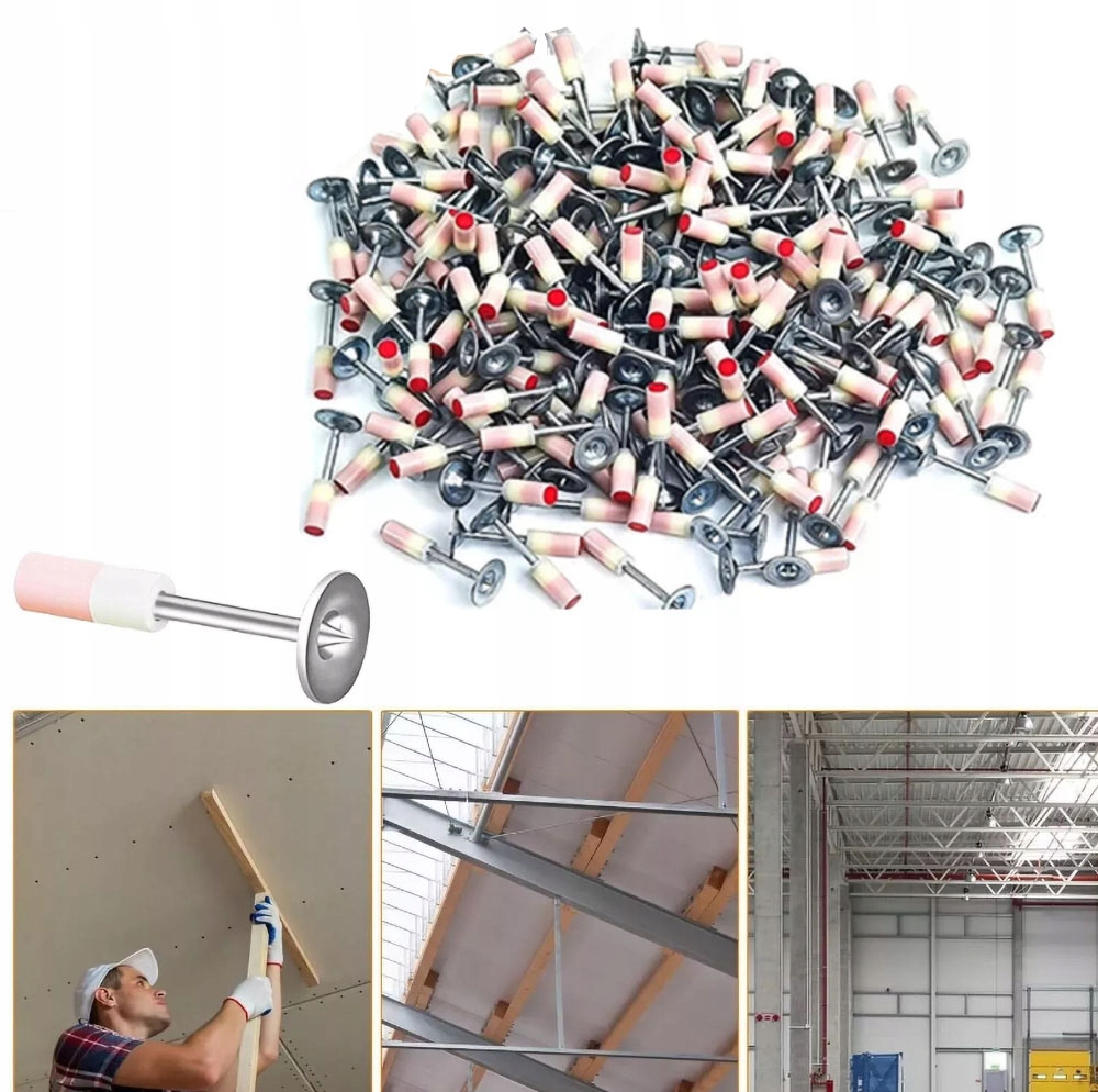 400ks Hřebíky do betonu, kovu a dřeva pro ruční hřebíkovačku