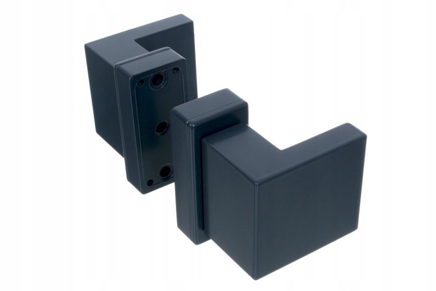 Dveřní úchytka Dublin na krátkém štítku Antracit Ral 7016