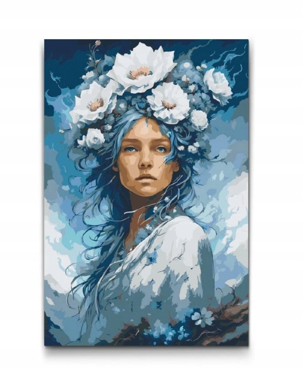 Malování Podle Čísel Žena Portrét Květiny Hory Krajina Příroda 40x60 cm