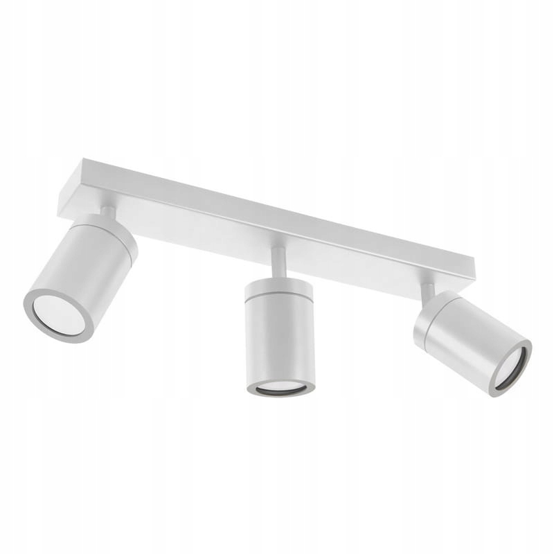 Oprawa ścienno-sufitowa 3-punktowa Tenor GU10 regulowana 3x20W biała IP44