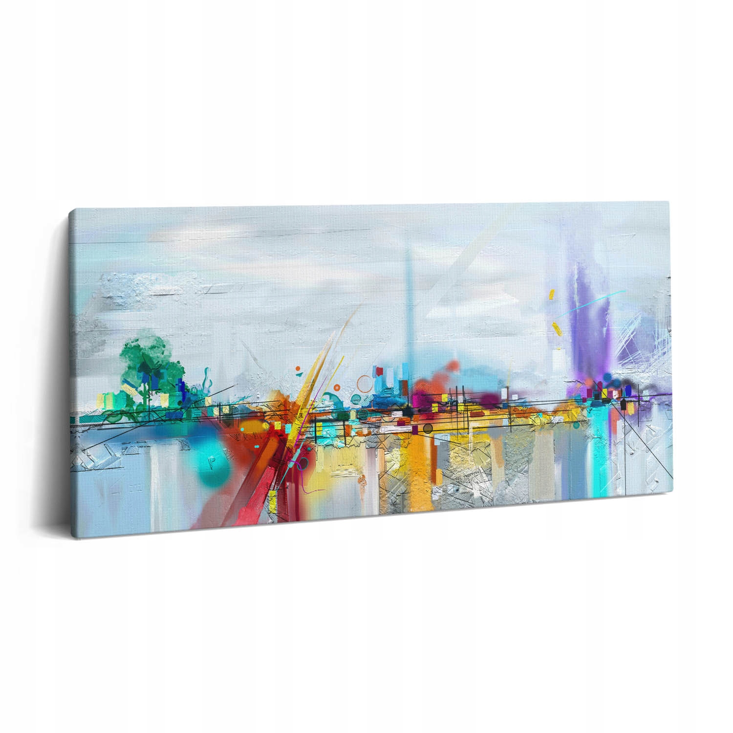 Obraz Canvas Plátno Snadná montáž do jídelny Abstraktní most 100x50 cm