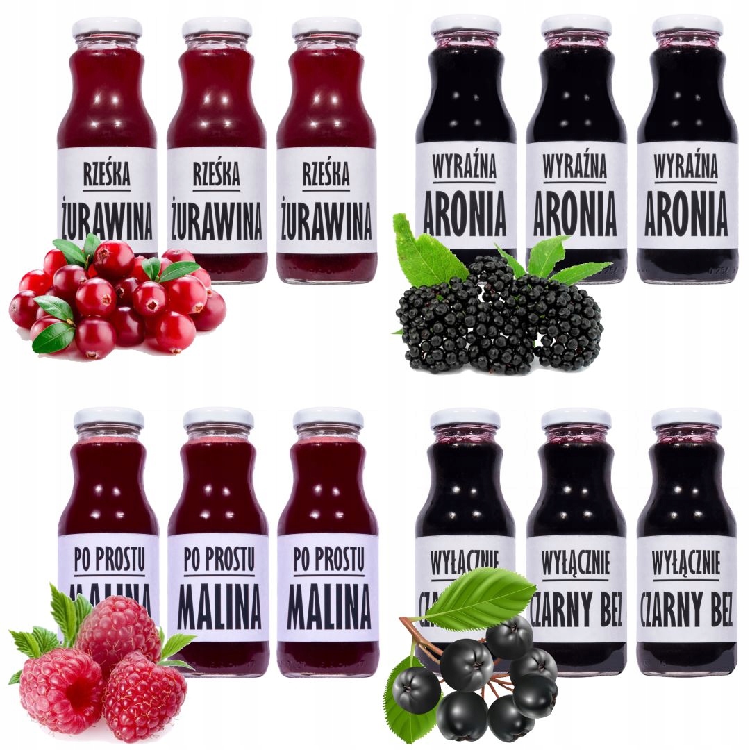 Levně Sada 12 přírodních šťáv 250 ml Přírodní Odolnost