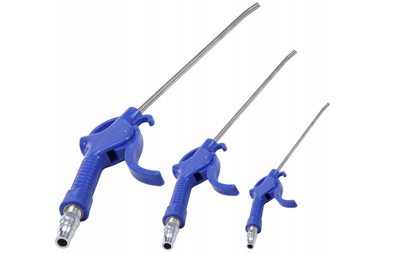 PISTOLET DO PRZEDMUCHIWANIA PNEUMATYCZNY ZESTAW 3 100/300/500