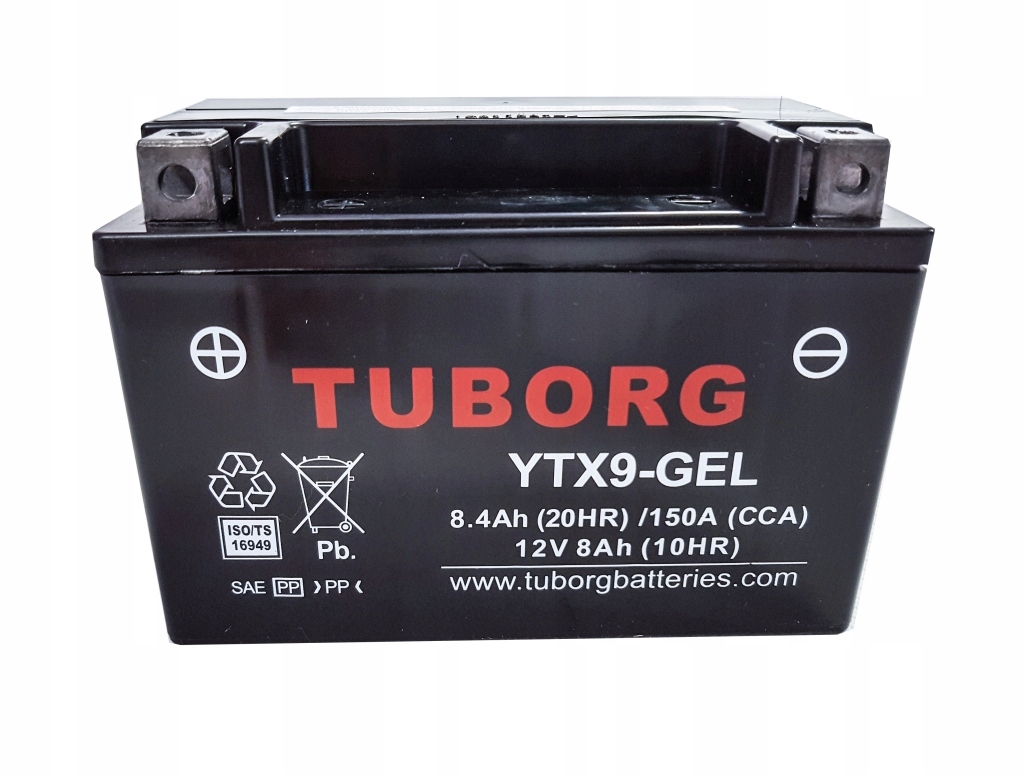 

Akumulator Tuborg YTX9-BS 8Ah 150A żelowy