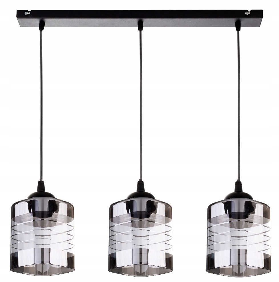 

Szklana Lampa Wisząca Sufitowa Żyrandol Plafon Led