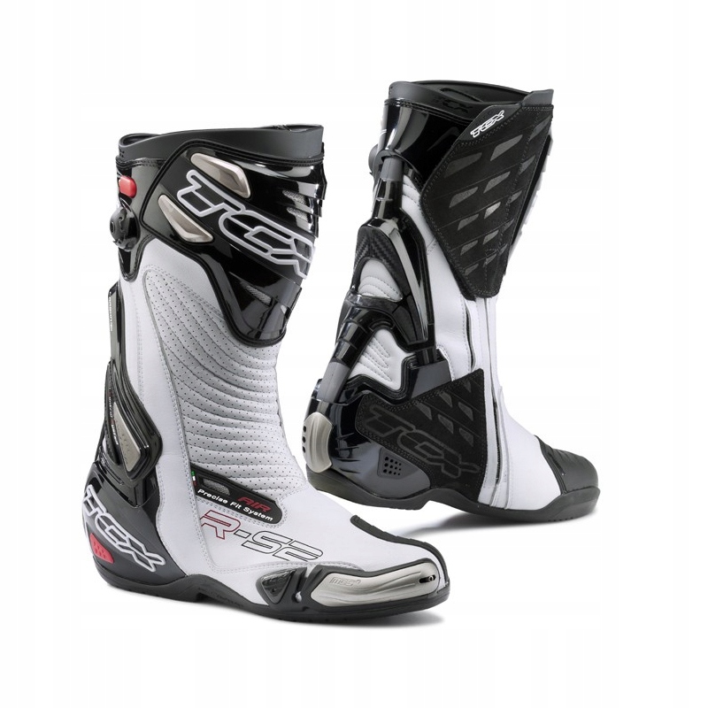 Turistické Motocyklové Topánky Čierno-biele Tcx RS-2 Evo White/black 44