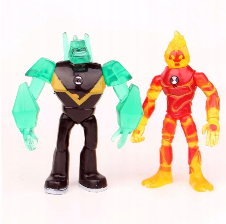 BEN TEN 10 ZESTAW 9 SZTUK FIGUREK OZDOBY NA BLATY STOŁÓW, TORTY PREZENTY Płeć chłopcy dziewczynki