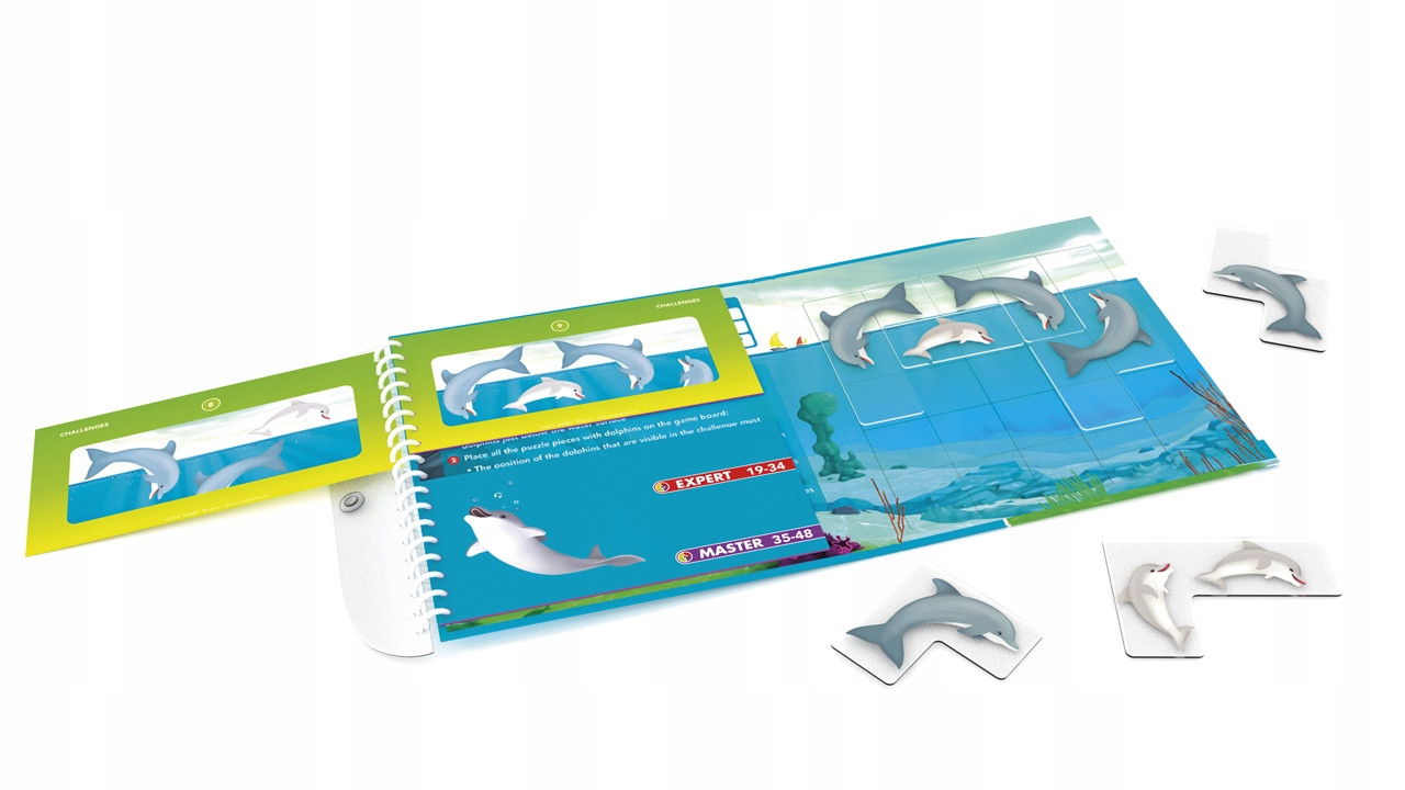 Dziecięca Gra Planszowa rozwojowa Edukacyjna Zwinne Delfinki Planszówka