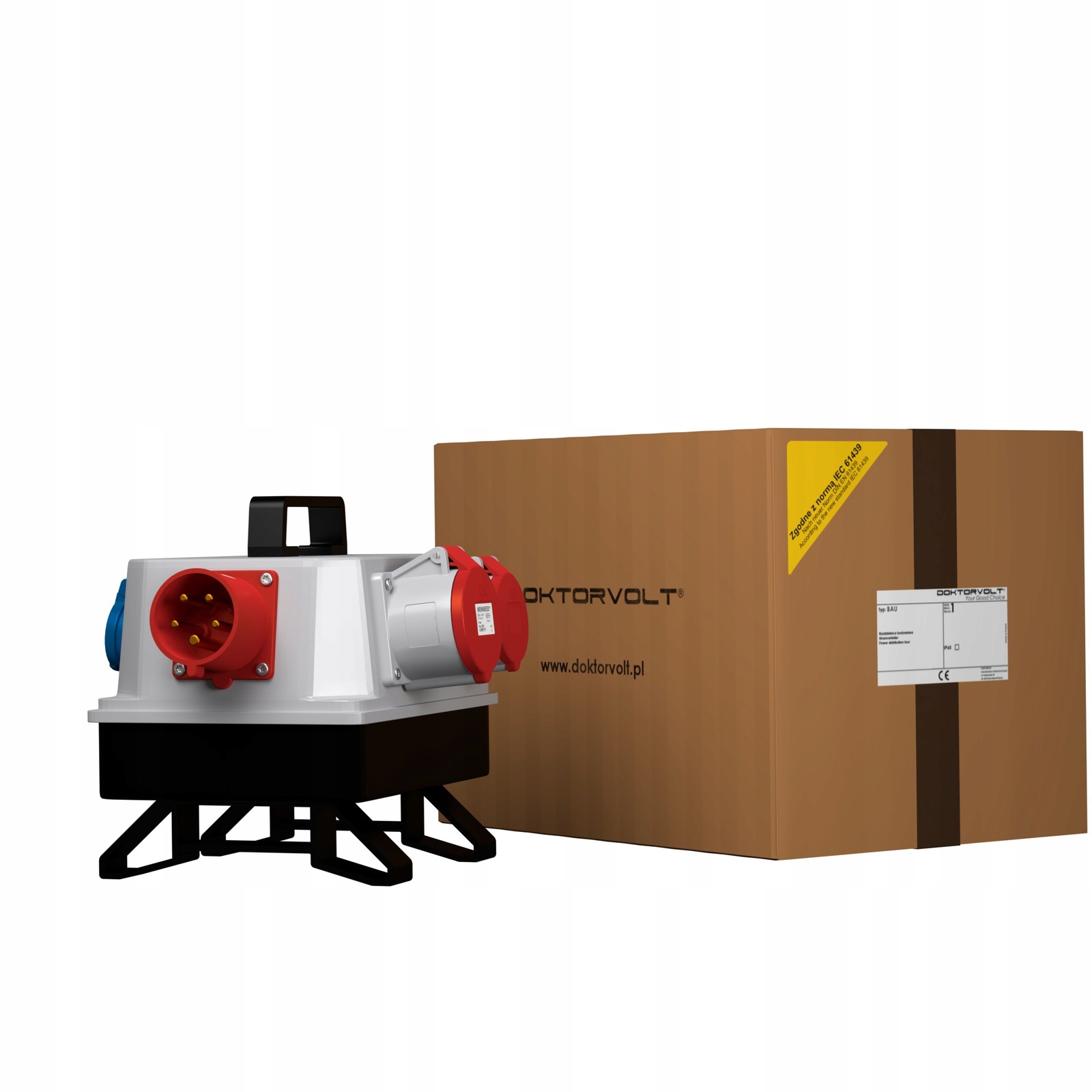 Stavební rozvaděč s zástrčkou 16A Bau 32A 16A 3x230V Mennekes Doktorvolt