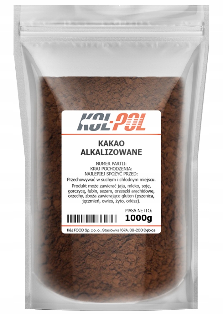 Levně Kakao 1 kg přírodní v prášku v prášku Kol-Pol