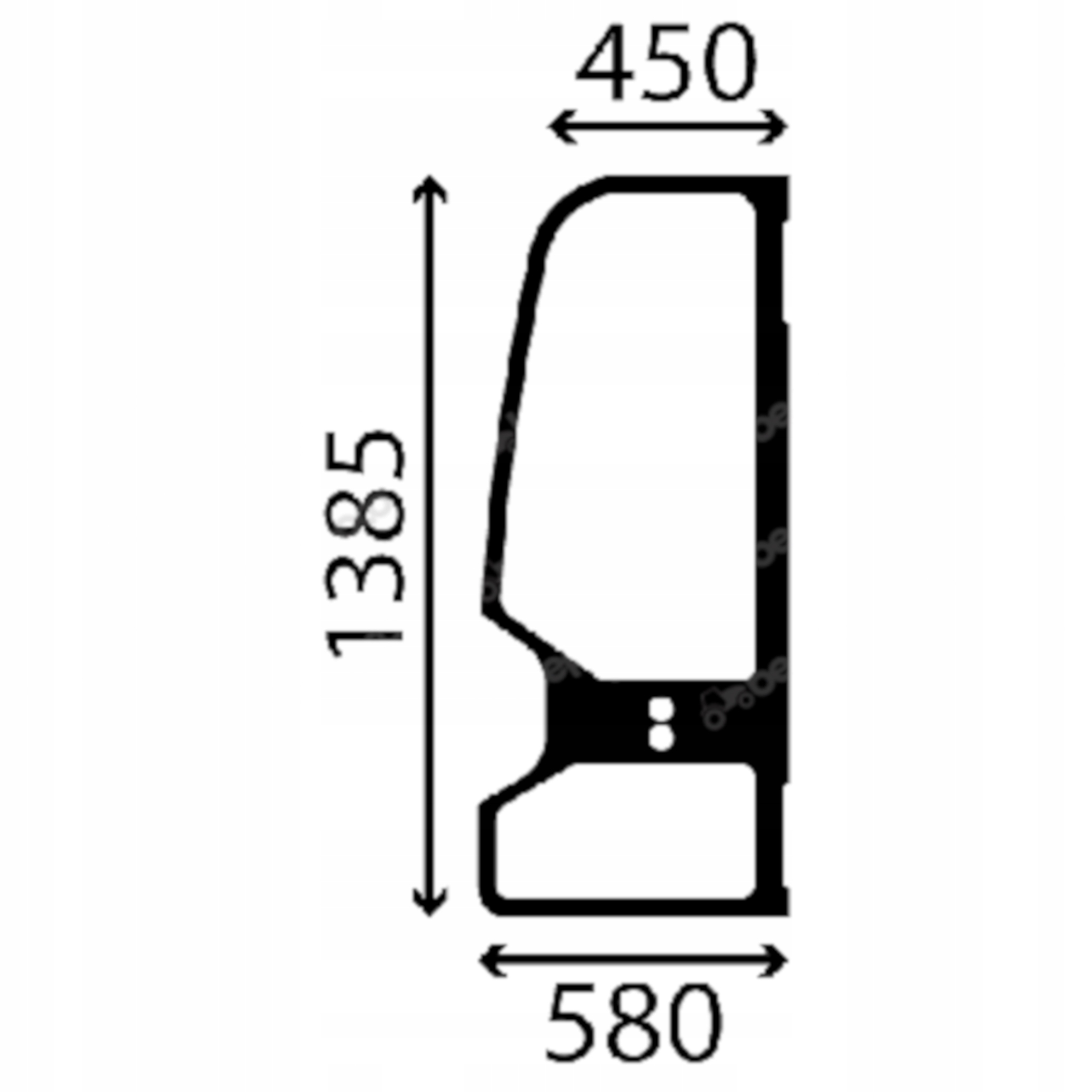 sklo Takeuchi dveře levé 5686-52802